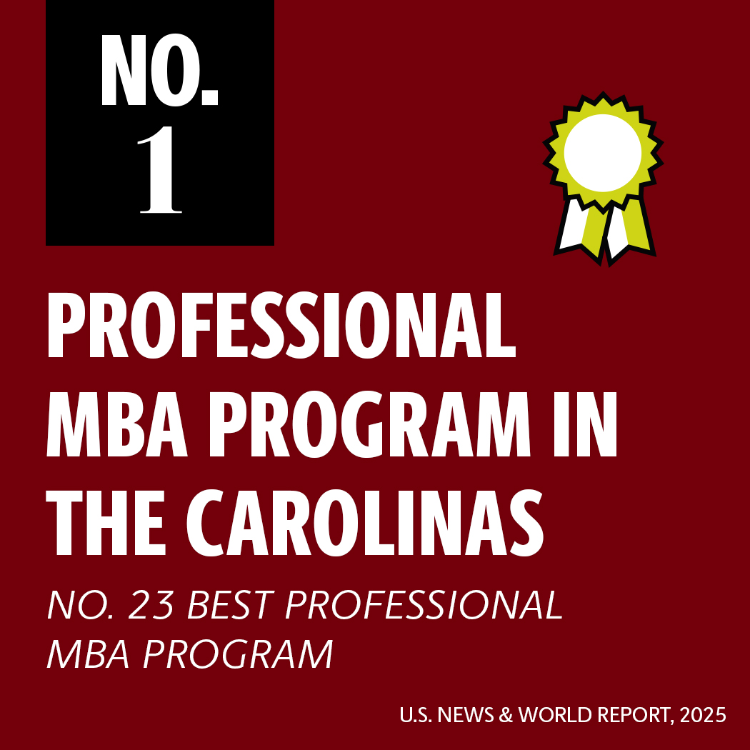 Number 1 PMBA in the Carolinas and number 23 in the U.S.; U.S. News and World Report 2025